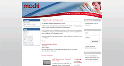 Desktop Screenshot of modii.de