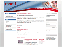 Tablet Screenshot of modii.de